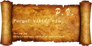 Pergel Viktória névjegykártya